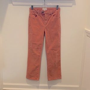 Joie Maza pants- rose colored corduroy pants